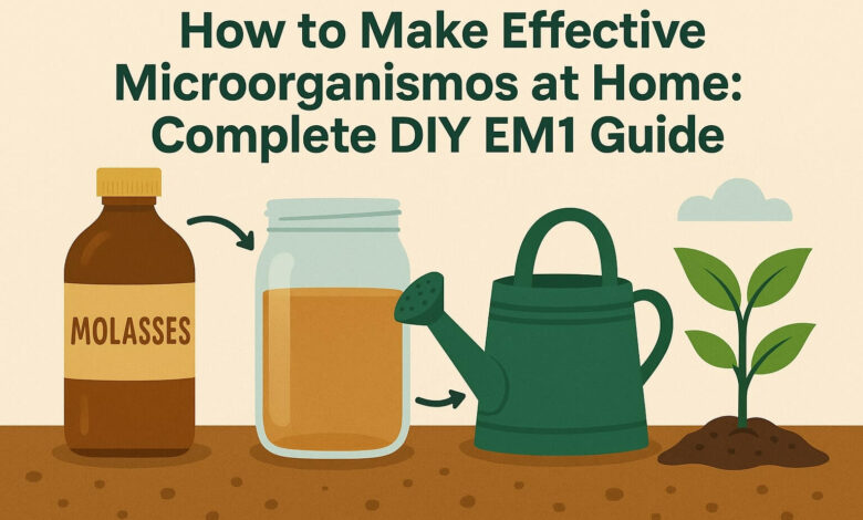 How to Make Effective Microorganisms at Home: DIY EM1 Guide